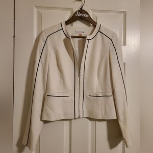 Calvin Klein Jacket, white, size 4